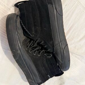 Black High-Top Sneakers